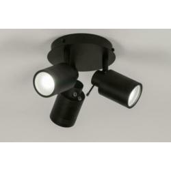 badkamer spots spatwaterdicht zwart plafondlamp v woning