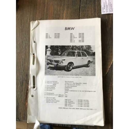 Vraagbaak BMW 1800-2000CS P.Olyslager