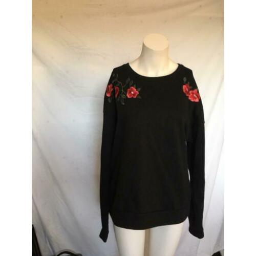 #330 Amisu geborduurde sweater maat xl