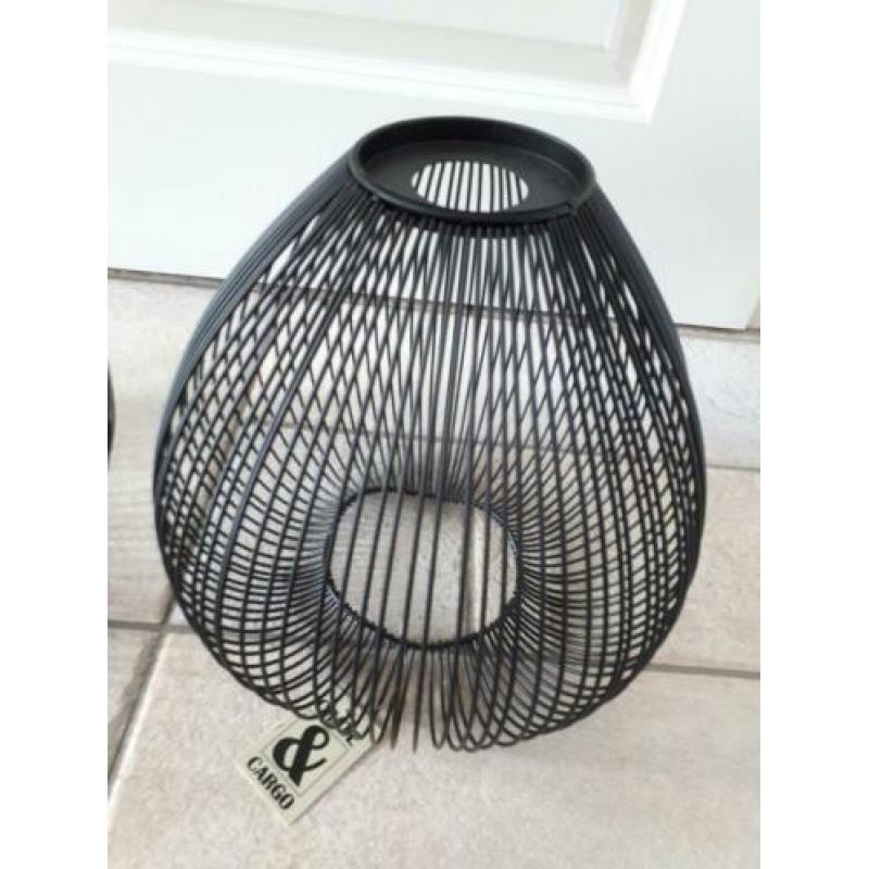 zwarte plafond hanglampenkappen 3x (NIEUW)