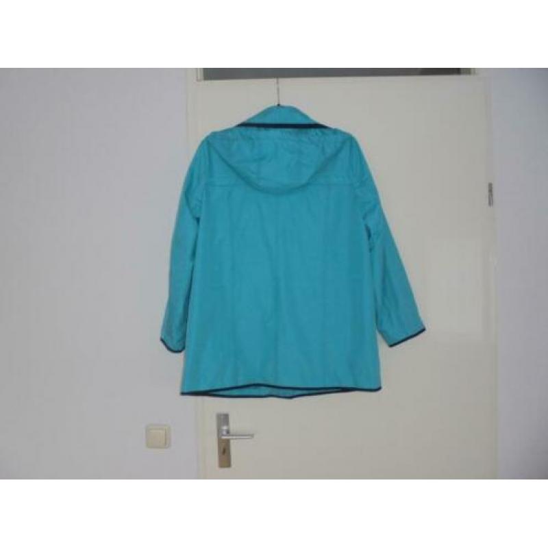 NIEUWE Regenjas / Tussenjas Dames Blauw. Maat 46.
