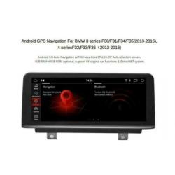 BMW 3serie F30 4serie F31 navigatie android 9.0 wifi dab+ 4G