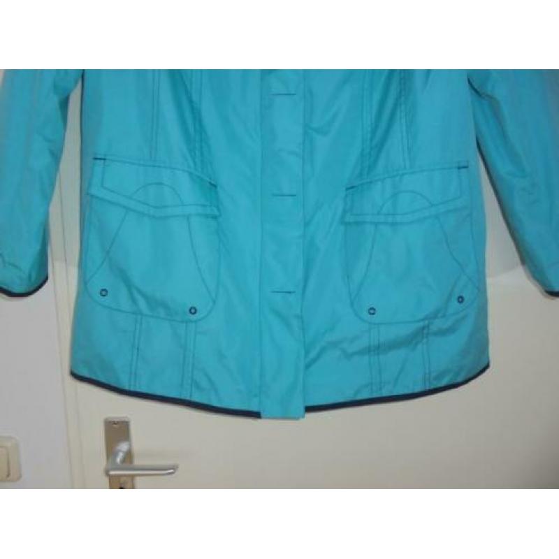 NIEUWE Regenjas / Tussenjas Dames Blauw. Maat 46.
