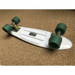 Pennyboard Skateboard Land Surfer Wit Blauw