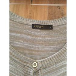 Supertrash vestje, kleur beige,goud,ecru gemêleerd