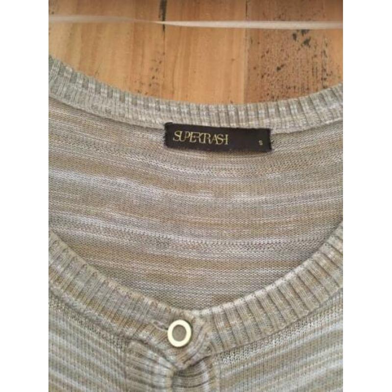 Supertrash vestje, kleur beige,goud,ecru gemêleerd