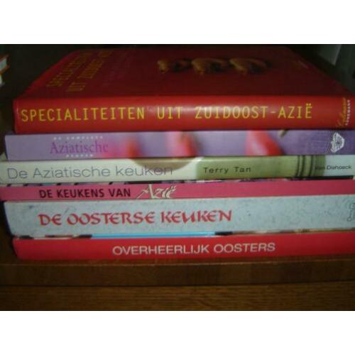 Aziatische /Oosterse Kookboeken 6 X