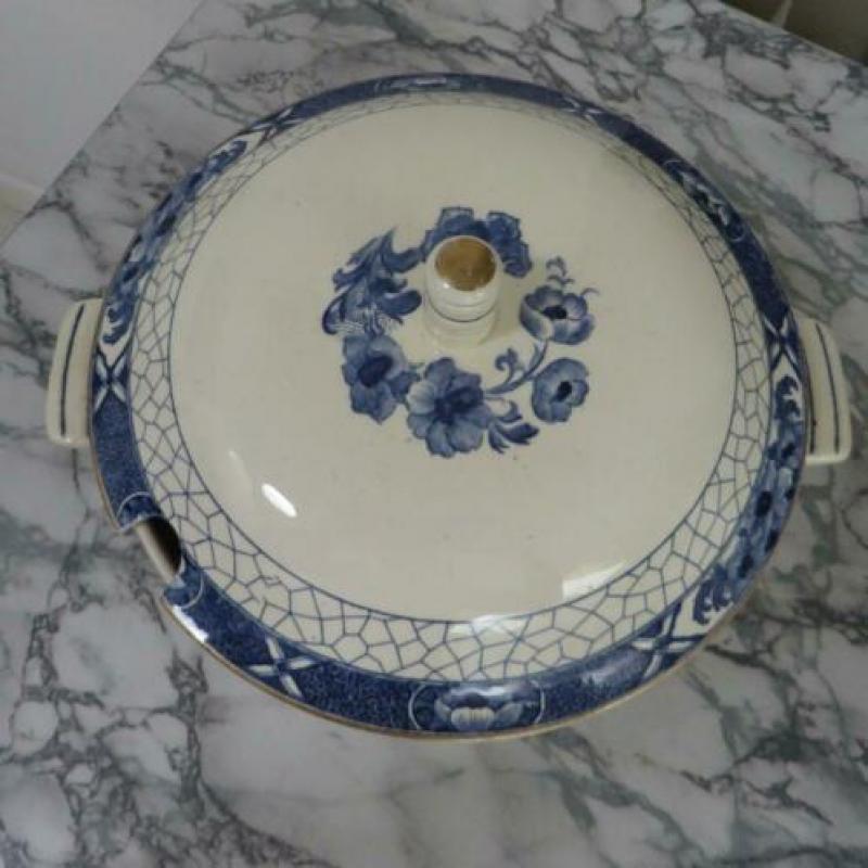 soepterrine butterfly vlinder decoratie societe ceramique