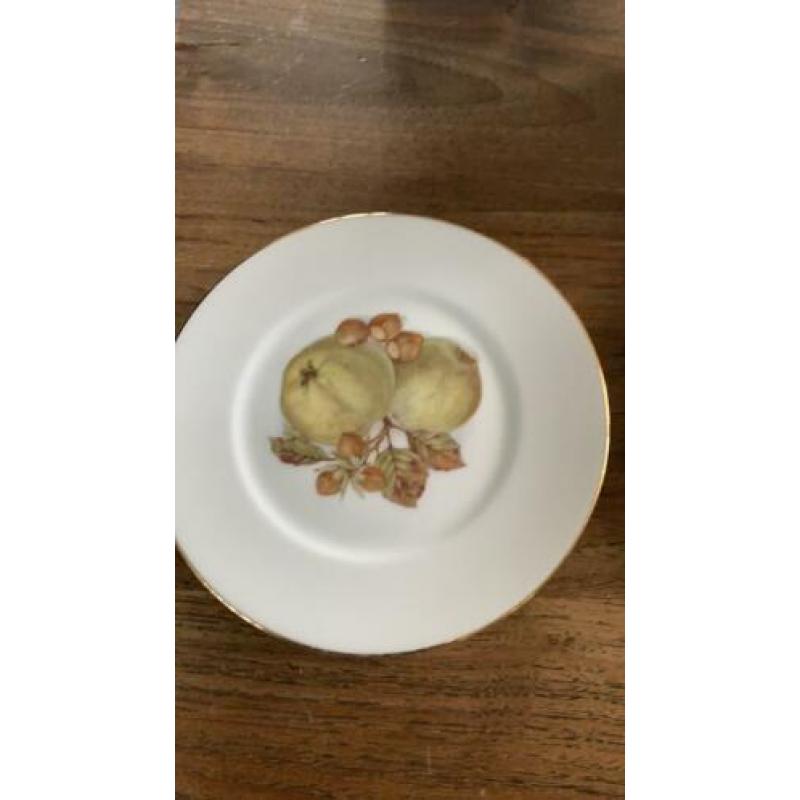 5 porceleinen (fruit) bordjes van Furstenberg (w)