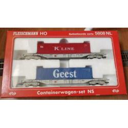 Fleischmann NS containerwagen set 5808