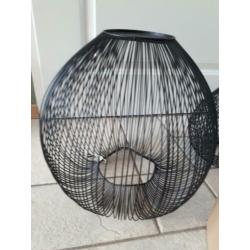 zwarte plafond hanglampenkappen 3x (NIEUW)