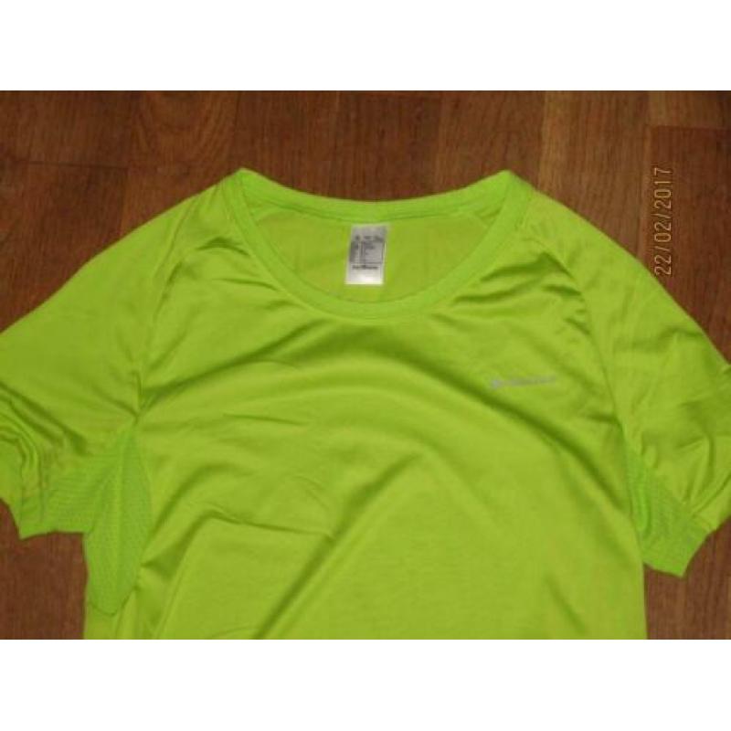 Kalenji groen jack en shirt maat 36