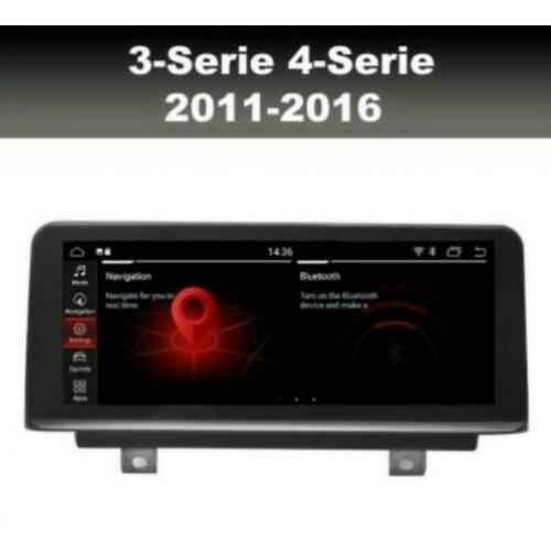 BMW 3serie F30 4serie F31 navigatie android 9.0 wifi dab+ 4G