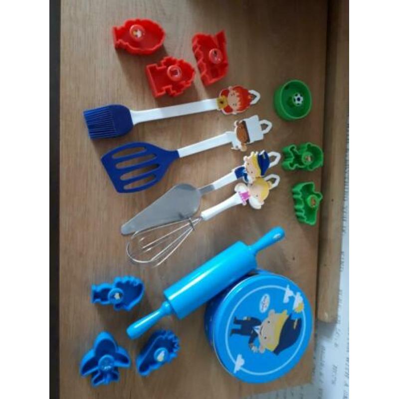 Grote set bakspullen, Blue Band & AH koekenbakkers, NIEUW!