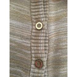 Supertrash vestje, kleur beige,goud,ecru gemêleerd