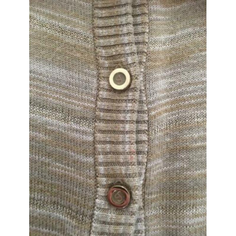 Supertrash vestje, kleur beige,goud,ecru gemêleerd