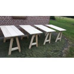 Bureau tafels steigerhout