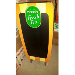 Pickwick krijtbord ijsthee Fresh Tea klapbord