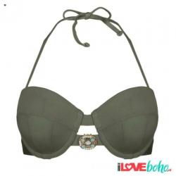 BOHO Bikini bandeau Top Devine Olive Groen S/M/L/XL/XXL