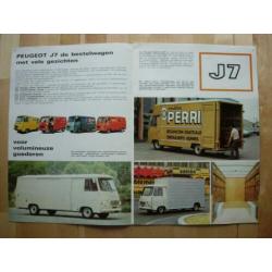 Peugeot J7 Bestelwagen Brochure 1980