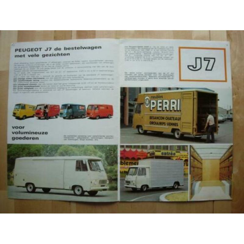 Peugeot J7 Bestelwagen Brochure 1980