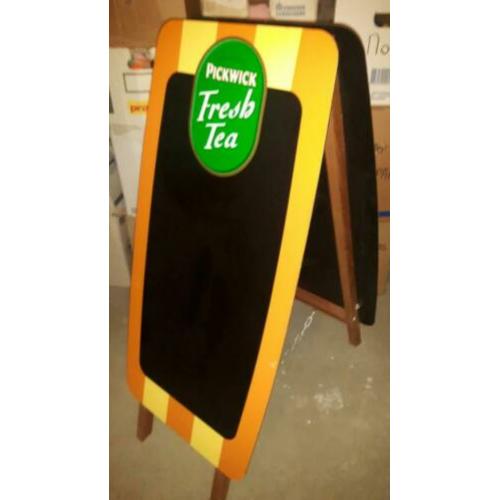 Pickwick krijtbord ijsthee Fresh Tea klapbord