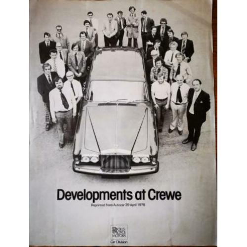 Zeldzaam ROLLS ROYCE - 1978 - autofolder