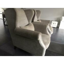 Fauteuil (Oorfauteuil) Stoel 2 stuks slechts €45,-