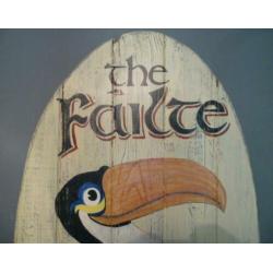 Uniek groot houten paneel/Irish pub bord/Guinness The Failte