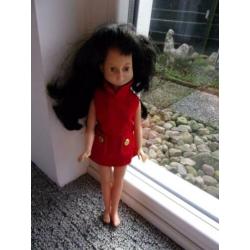 vintage RATTI pop/made in italy/32cm/donker lang haar/meisje