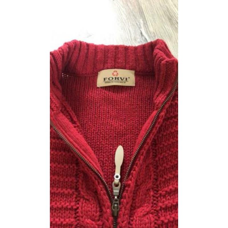 Forvi donker rood vest xxl of oversized als M/L