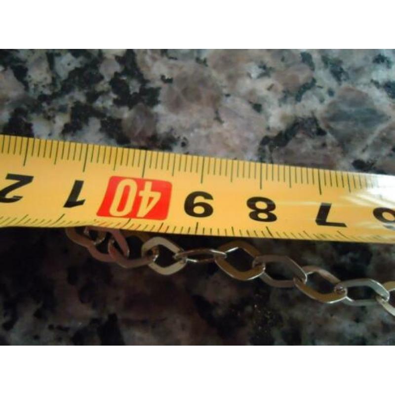 mooie echt zilveren ketting met paarlemoer rondjes 925