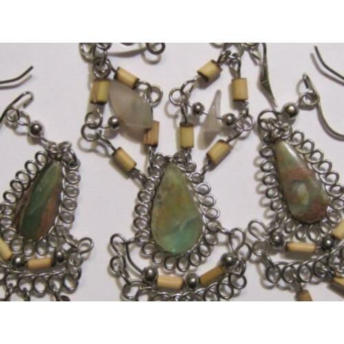 schitterend collier met bijpassende oorhangers JADE