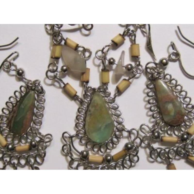 schitterend collier met bijpassende oorhangers JADE