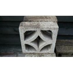 Sier blok beton 30 x30 cm 8 stuks Tegels 6x recht 2 x schuin