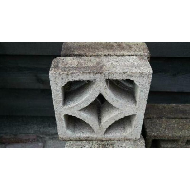 Sier blok beton 30 x30 cm 8 stuks Tegels 6x recht 2 x schuin