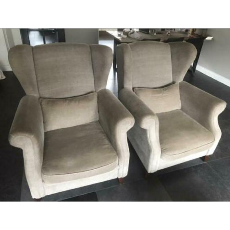 Fauteuil (Oorfauteuil) Stoel 2 stuks slechts €45,-