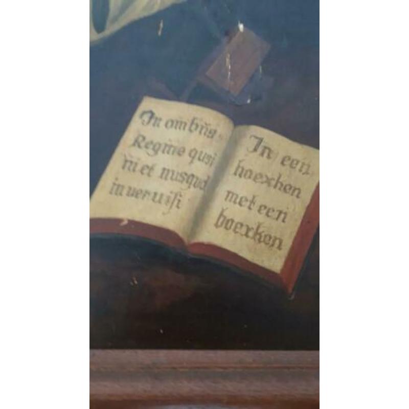 Zeer oud schilderij voorstellende Thomas a Kempis,