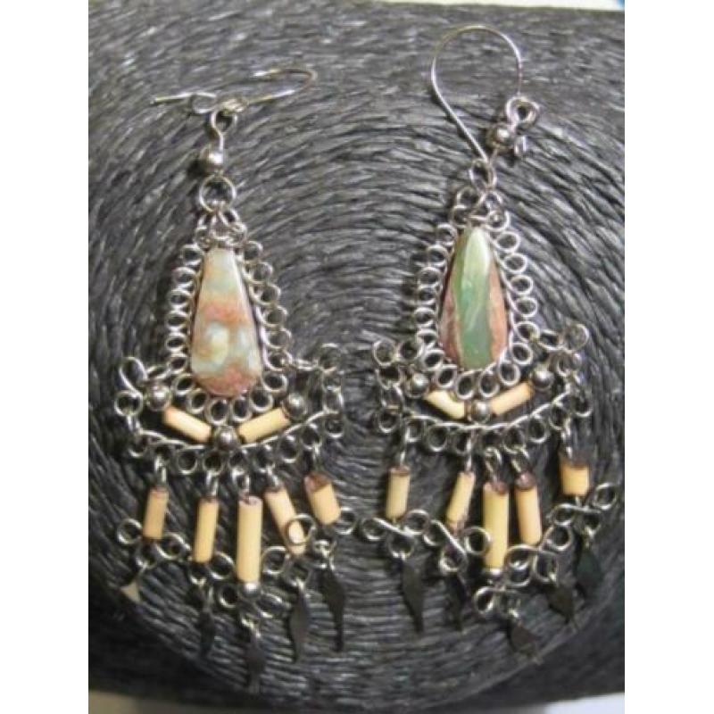 schitterend collier met bijpassende oorhangers JADE