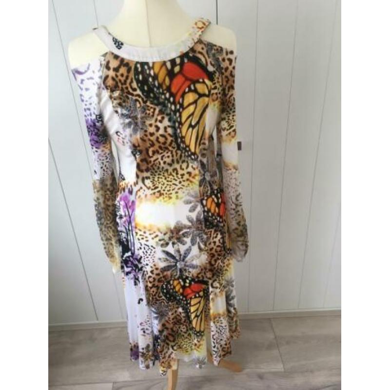 Daite jurk mt.40 prachtige kleuren met 100% zijden mouwen.