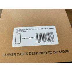 Nodus iPhone 11 Pro case leather chestnut brown *NIEUW*