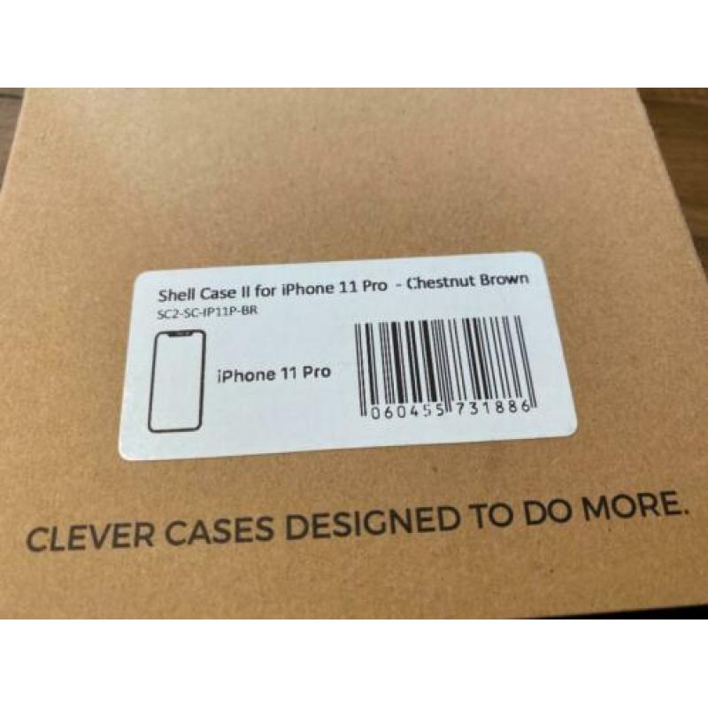 Nodus iPhone 11 Pro case leather chestnut brown *NIEUW*
