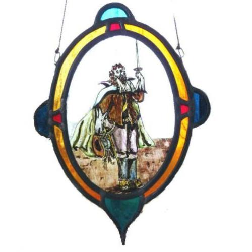 Glas-in-lood met afbeelding van Musketier