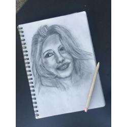 Portret tekening voor jou