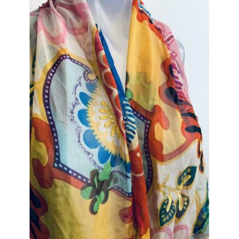 Designers prachtige grote shawl met pailletten