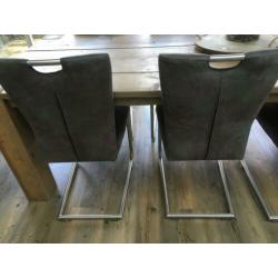 Eettafel steigerhout. 2.60m bij 98 cm