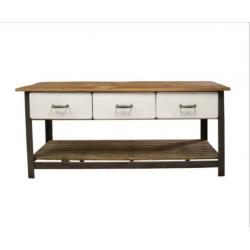 Industriële werkbank / vintage dressoir / bakkerswerkbank