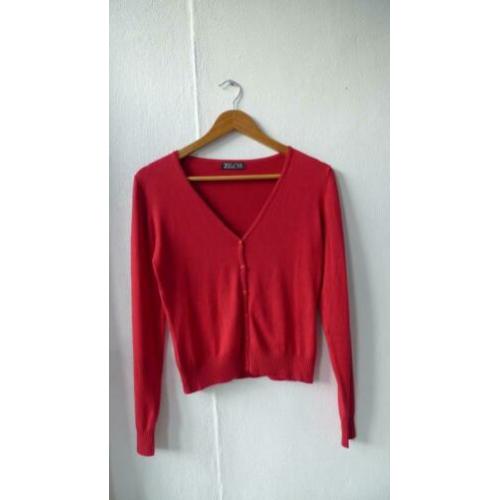 Zilch rood zacht! vestje bamboe stretch s/m KEET'