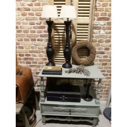 2 mat zwarte stenen baluster balusterlamp balusterlampen