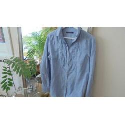 Prachtige lichtblauwe blouse van River Woods mt 42/44